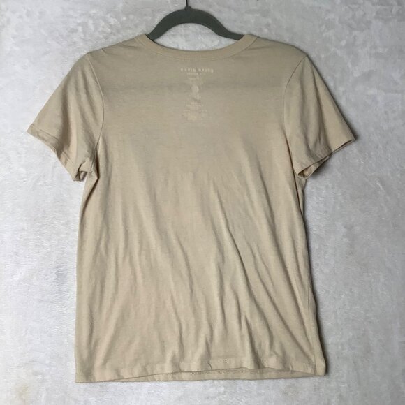 Hello Kitty & Friends Graphic Tee Shirt Sanrio Women Sz XS Cotton Blend Beige - Picture 2 of 6